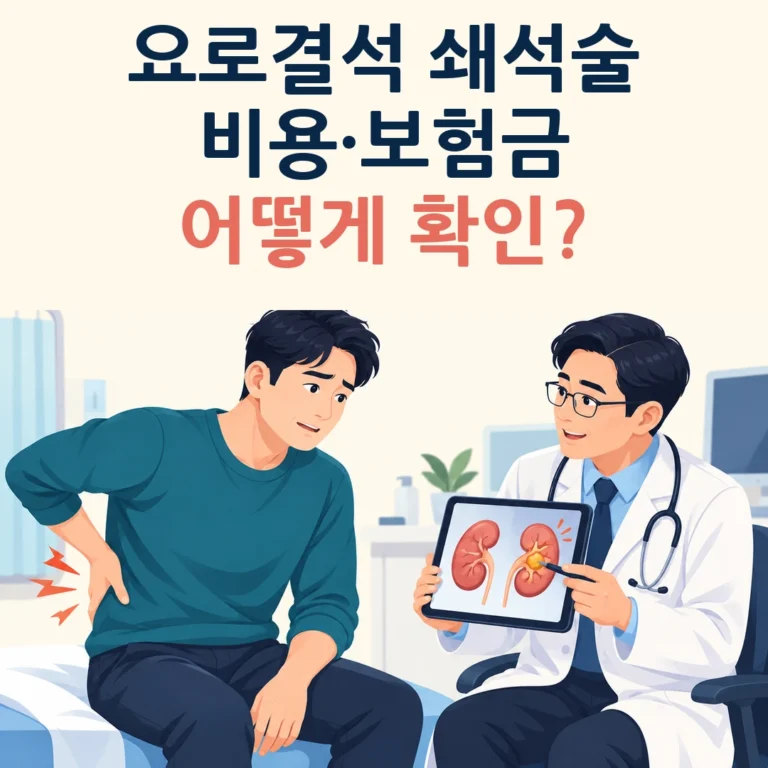 요로결석 체외충격파쇄석술, 비용과 보험금은 어떻게 확인할까?