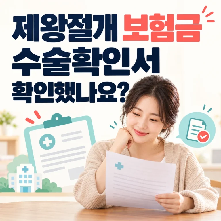 제왕절개 보험금, 수술확인서와 가입 담보에서 무엇을 봐야 할까?